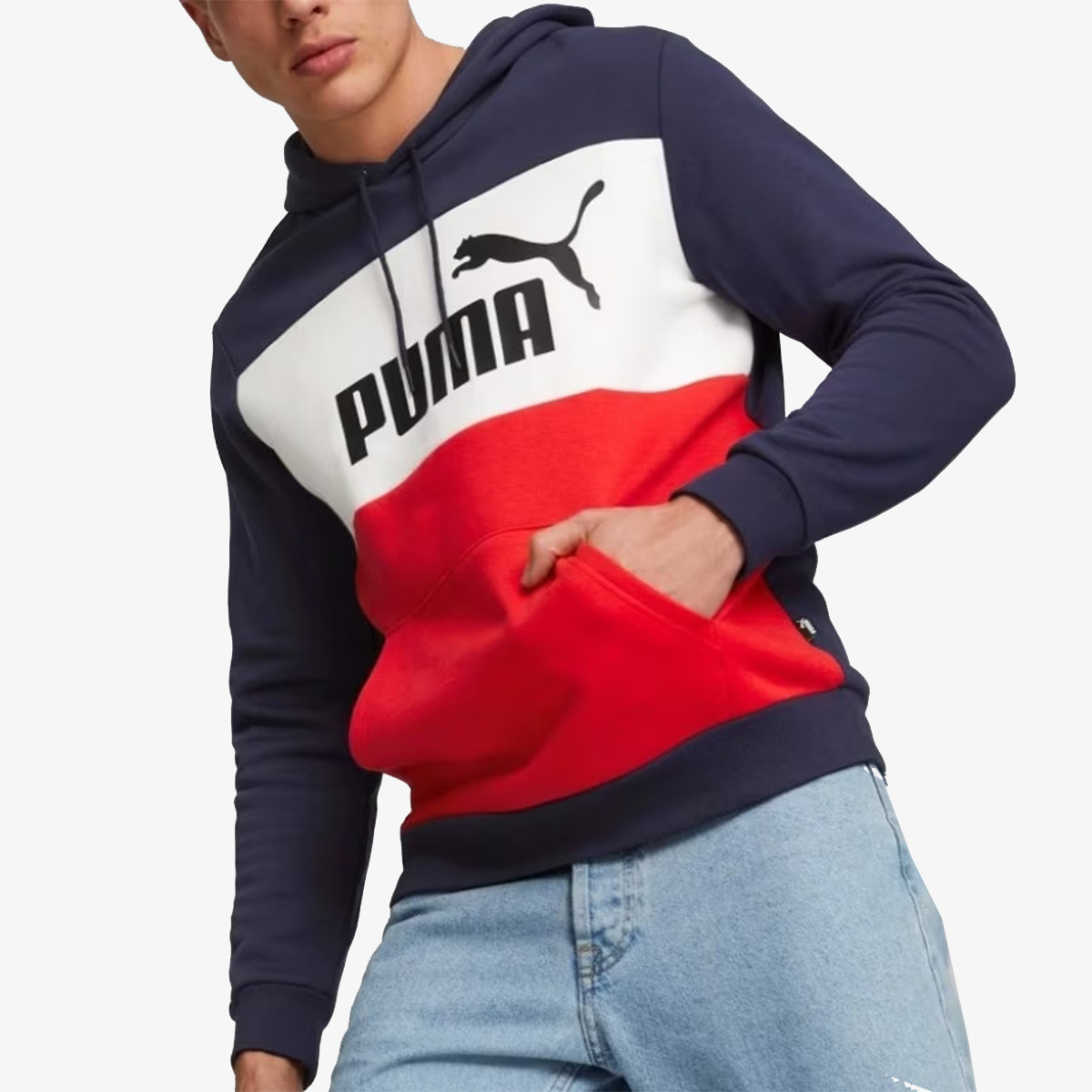 ESS COLORBLOCK HOODIE FL PEACOAT A3 Sport Predaj portovej obuvi a oble enia