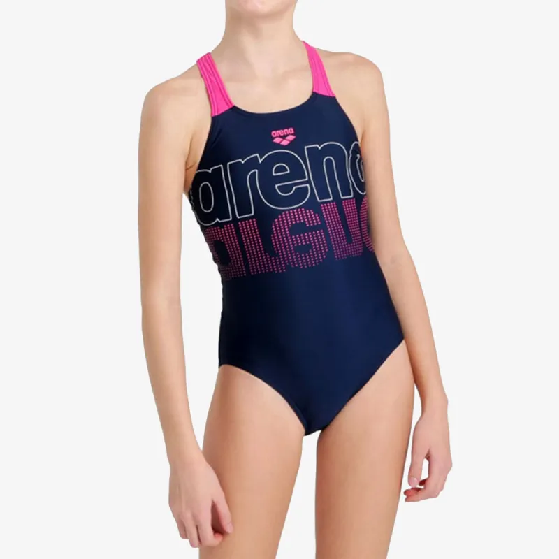 ARENA GIRLS SWIMSUIT V BACK GRAPHIC