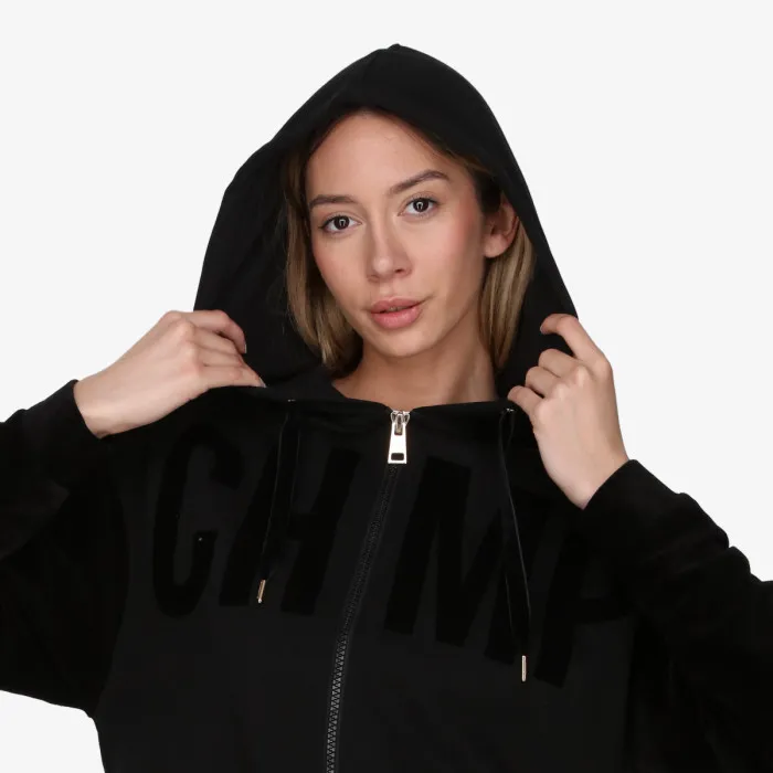 CHAMPION LADY VELOUR FULL ZIP HOODY 