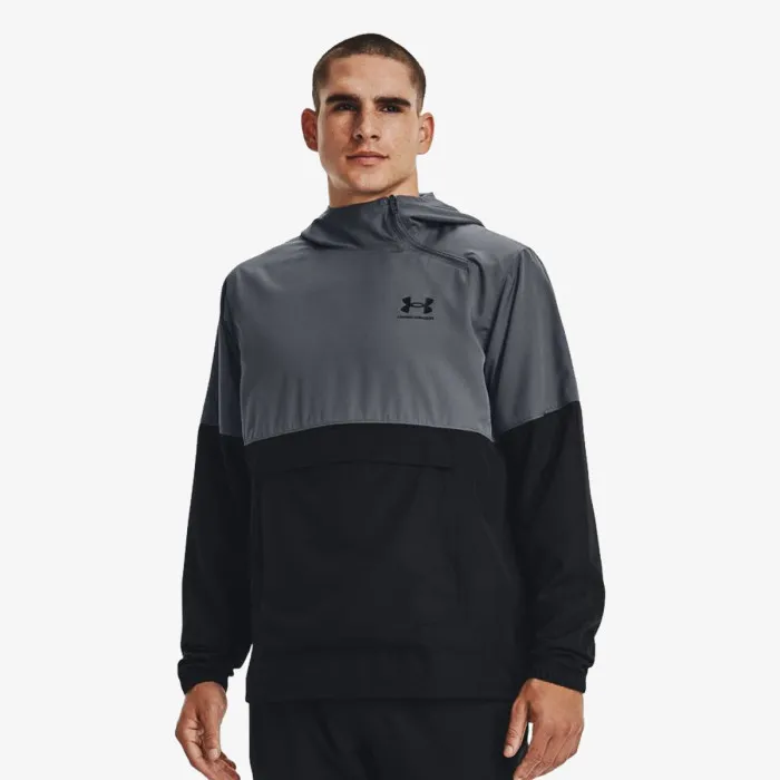 UA WOVEN ASYM ZIP PULLOVER 1 