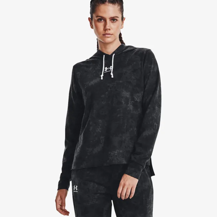 UNDER ARMOUR RIVAL TERRY PRINT HOODIE 