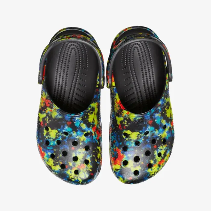 CROCS CLASSIC TIEDYE GRAPHIC CLOG K 