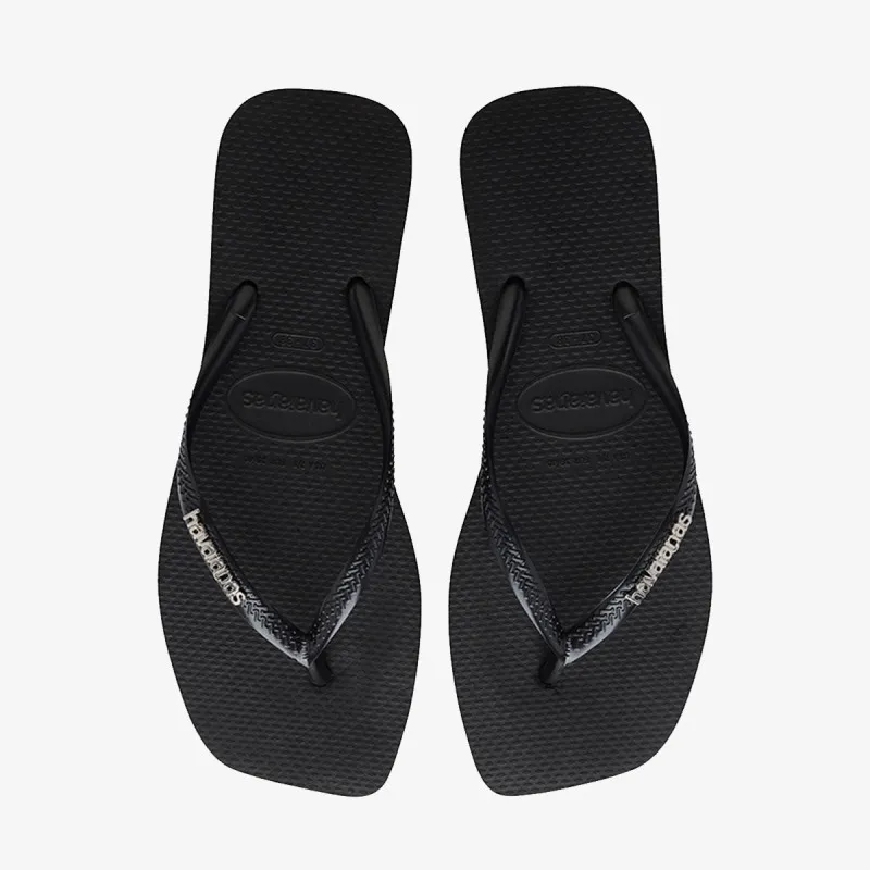 HAVAIANAS SLIM SQUARE LOGO METALLIC 