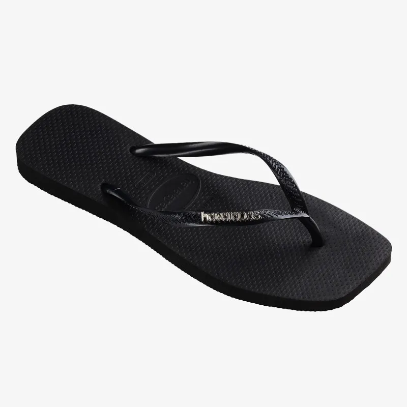HAVAIANAS SLIM SQUARE LOGO METALLIC 