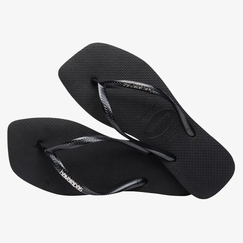 HAVAIANAS SLIM SQUARE LOGO METALLIC 