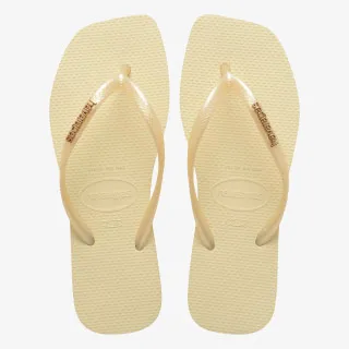 HAVAIANAS SLIM SQUARE LOGO METALLIC 