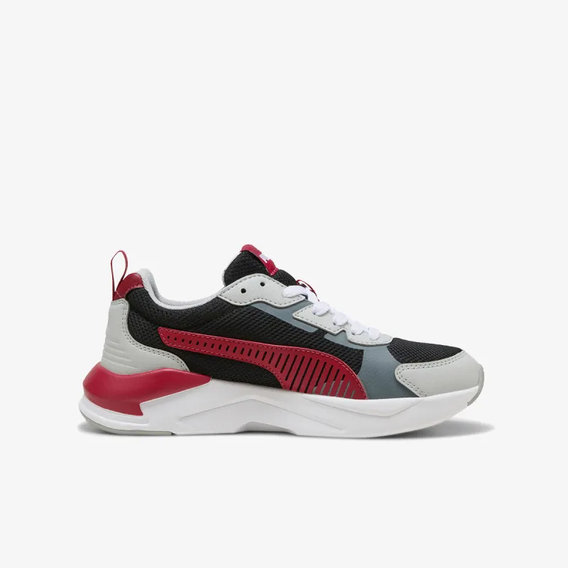 PUMA X-Ray 3 LT Jr PUMA Black-Dark Crimson-Co