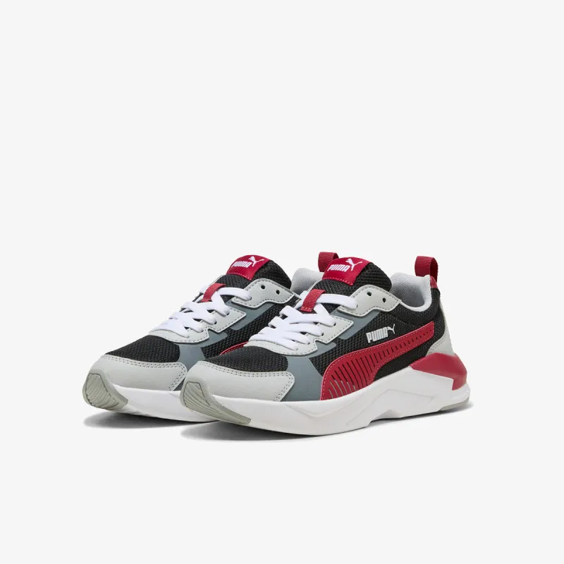 PUMA X-Ray 3 LT Jr PUMA Black-Dark Crimson-Co