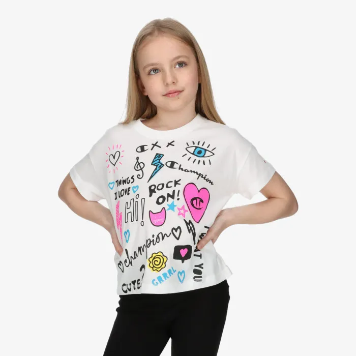 CHAMPION GIRLS GRAFFITI T-SHIRT 
