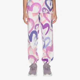 CHAMPION ALL OVER HEART CUFFED PANTS 