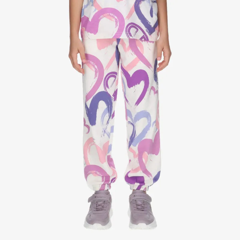 CHAMPION ALL OVER HEART CUFFED PANTS 