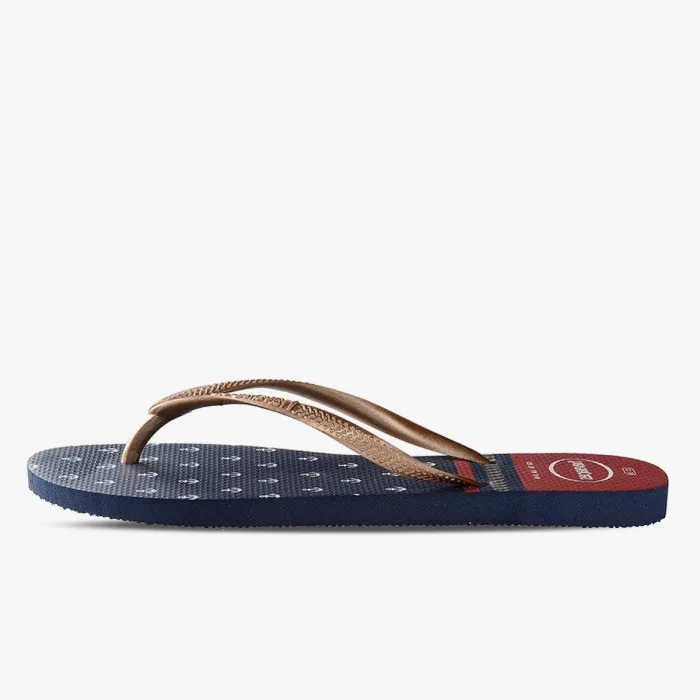 HAVAIANAS SLIM NAUTICAL NAVY RED 