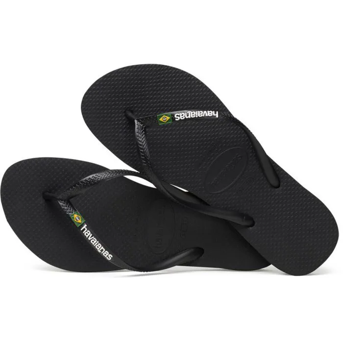 HAVAIANAS SLIM BRASIL LOGO BLACK 