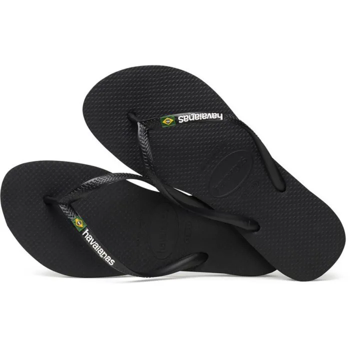 HAVAIANAS SLIM BRASIL LOGO BLACK 