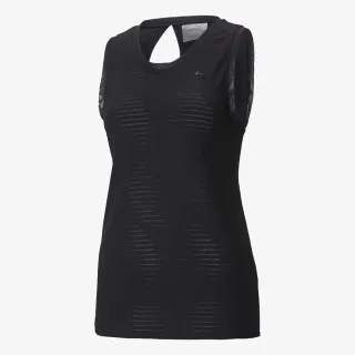 PUMA STUDIO BURNOUT TANK PUMA BLACK-BURN OUT