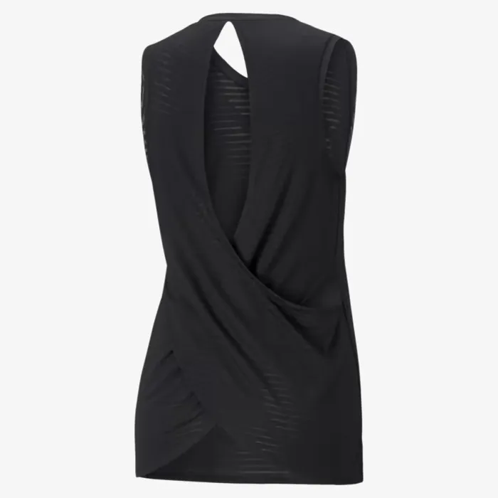 PUMA STUDIO BURNOUT TANK PUMA BLACK-BURN OUT 