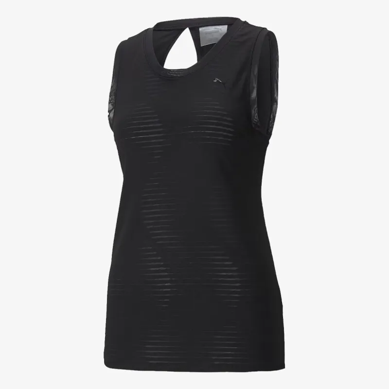 PUMA STUDIO BURNOUT TANK PUMA BLACK-BURN OUT