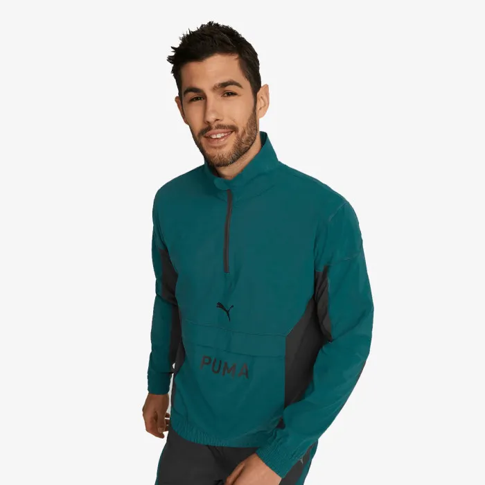 PUMA FIT WOVEN 1/2 ZIP 