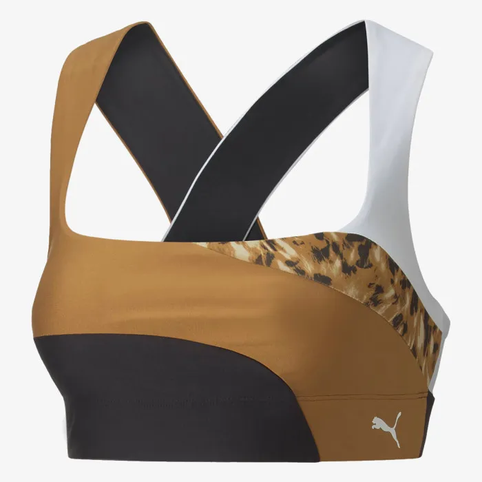 PUMA MID IMPACT SAFARI GLAM BRA PUMA BLACK-DE 