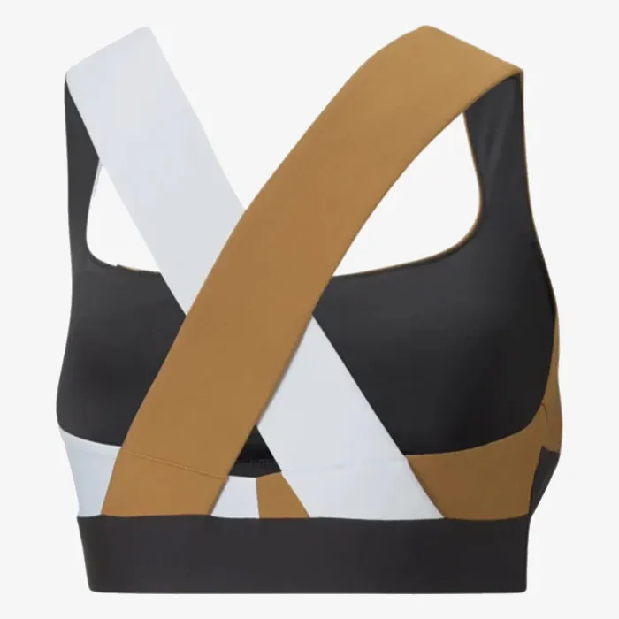 PUMA MID IMPACT SAFARI GLAM BRA PUMA BLACK-DE 