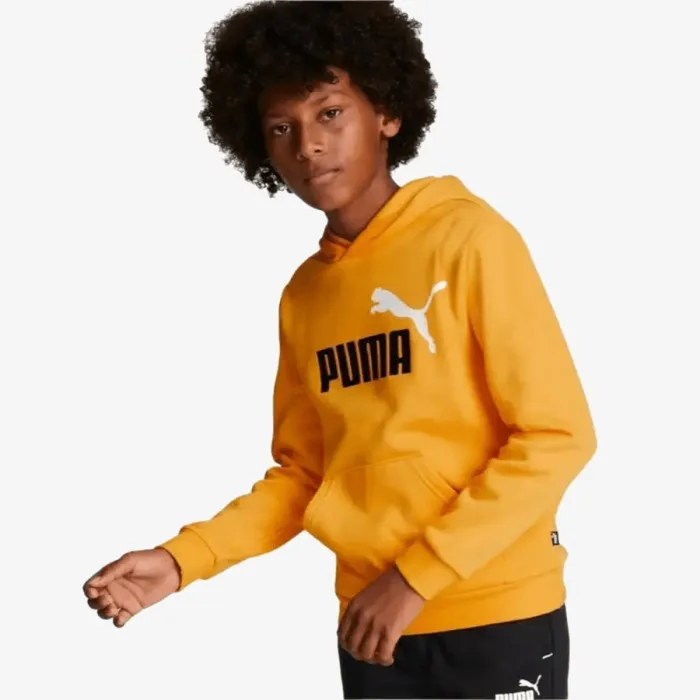 PUMA ESS+ 2 COL BIG LOGO HOODIE FL B TANGERIN 