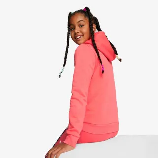 PUMA ESS LOGO HOODIE FL G SALMON