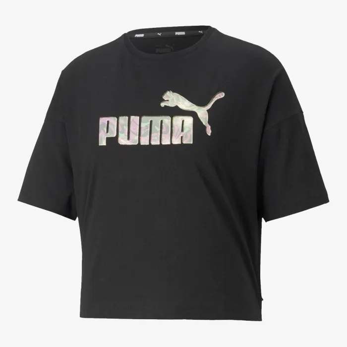 PUMA FLORAL VIBES CROPPED TEE 