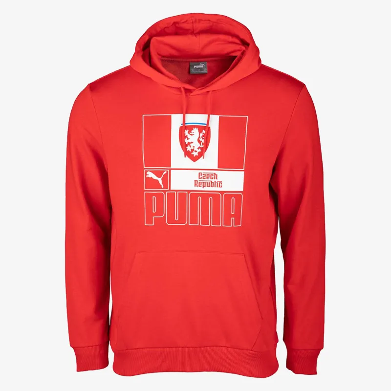 PUMA FACR FTBLCORE HOODY PUMA RED 