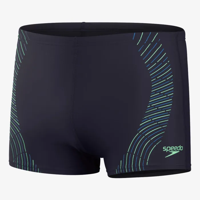 SPEEDO TECH PRNT ASHT AM NAVY/GREEN 