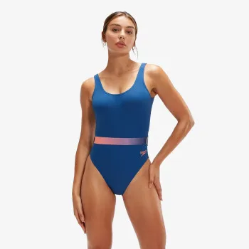 BELTED DEEP U-BACK 1 PIECE 