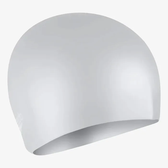 SPEEDO LONG HAIR CAP AU SILVER/WHITE 