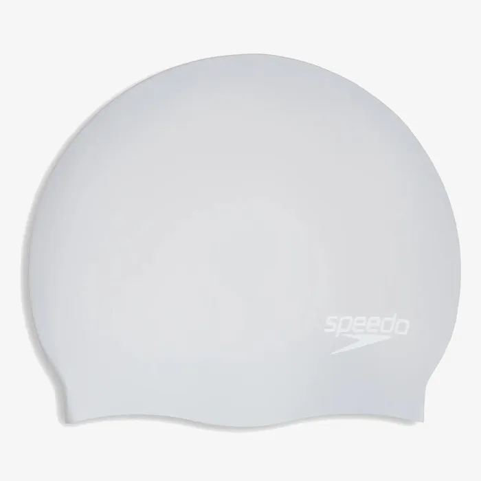 SPEEDO LONG HAIR CAP AU SILVER/WHITE 