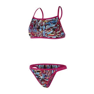 SPEEDO FLIP REV 2PCE TF PINK/BLUE 