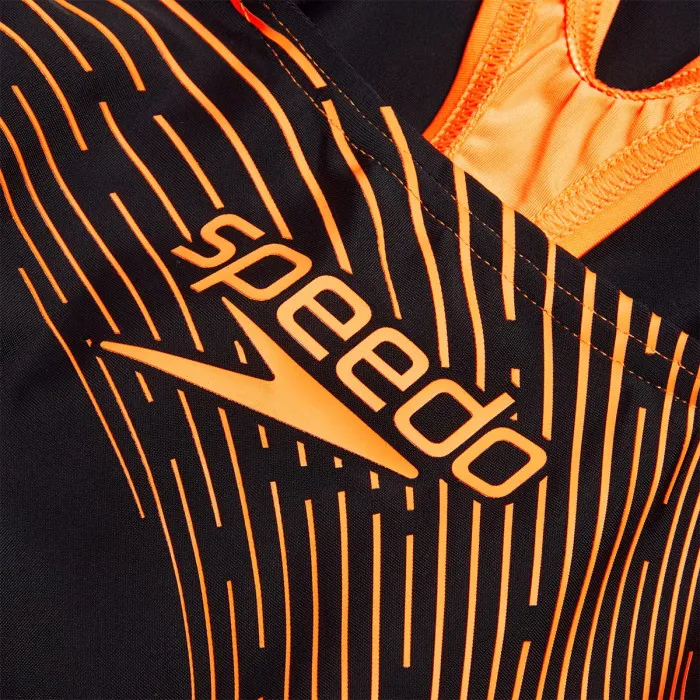 SPEEDO MEDLEY LOGO MDLT JF BLACK/ORANGE 
