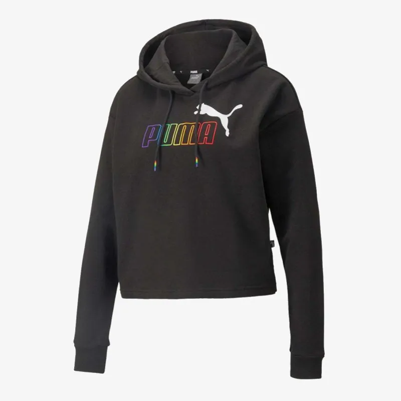 PUMA ESS+ RAINBOW CROPPED HOODIE TR