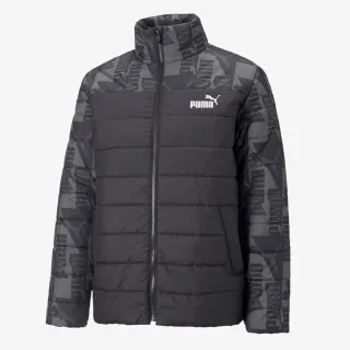 PUMA ESS+ PADDED AOP JACKET PUMA BLACK
