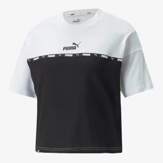 PUMA POWER TAPE TEE WHITE