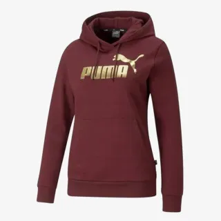 PUMA ESS+ METALLIC LOGO HOODIE