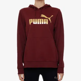 PUMA ESS+ METALLIC LOGO HOODIE