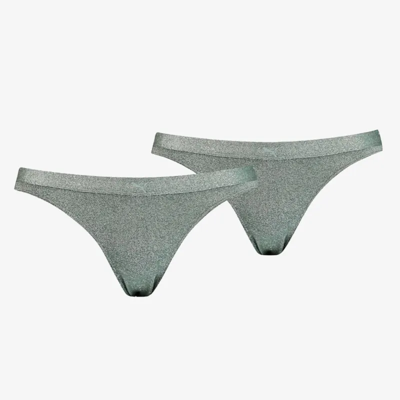 PUMA PUMA SPARKLING BIKINI 2P PACK DARK GREEN