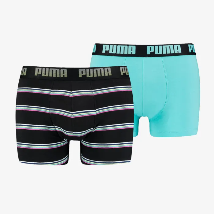 PUMA MEN GRADIENT STRIPE BOXER 2P BLACK 