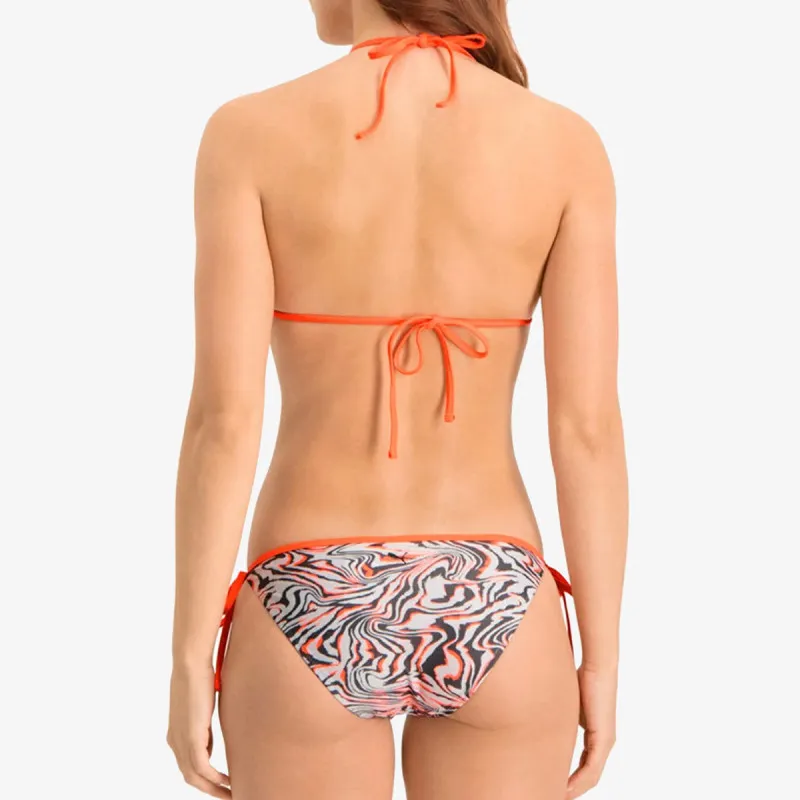 PUMA PUMA SWIM WOMEN AOP SIDE TIE BRIEF 1P WH