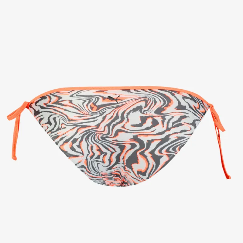 PUMA PUMA SWIM WOMEN AOP SIDE TIE BRIEF 1P WH