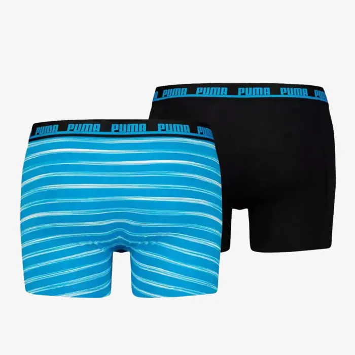 MEN SPACEDYE STRIPE BOXER 2P 