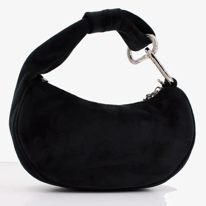 JUICY COUTURE Blossom Small Hobo Bag Polyester Black 
