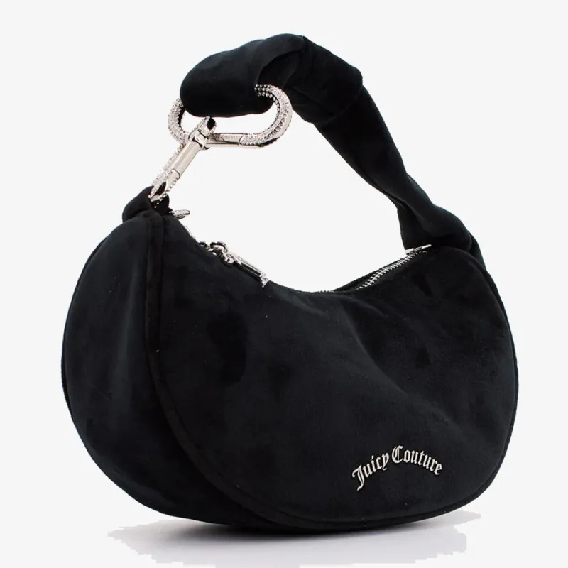 JUICY COUTURE Blossom Small Hobo Bag Polyester Black 