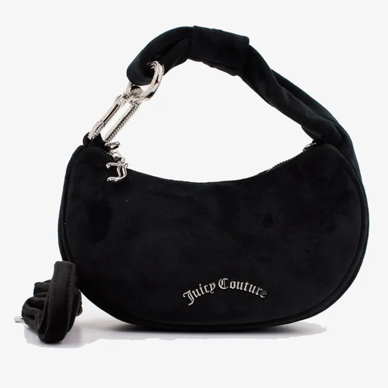 JUICY COUTURE Blossom Small Hobo Bag Polyester Black 