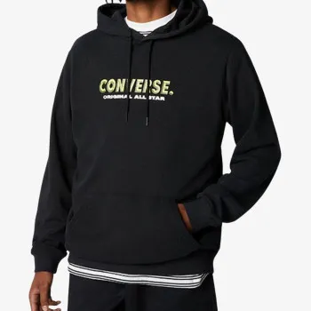 BOLD WORD PULLOVER HOODIE 