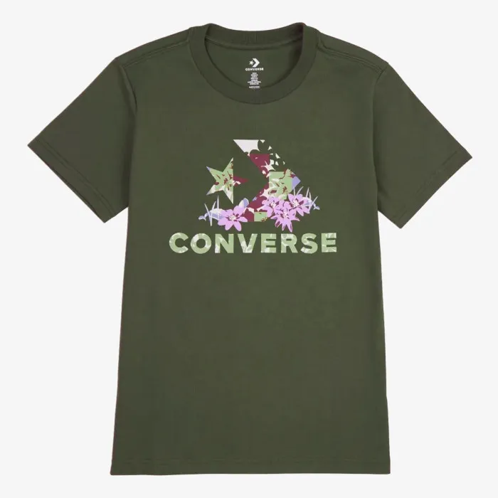 CONVERSE STAR CHEVRON ABSTRACT FLOWERS TEE 