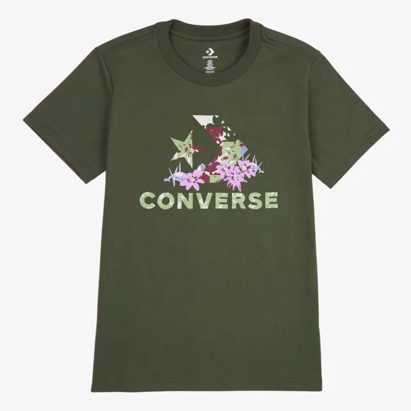 CONVERSE STAR CHEVRON ABSTRACT FLOWERS TEE